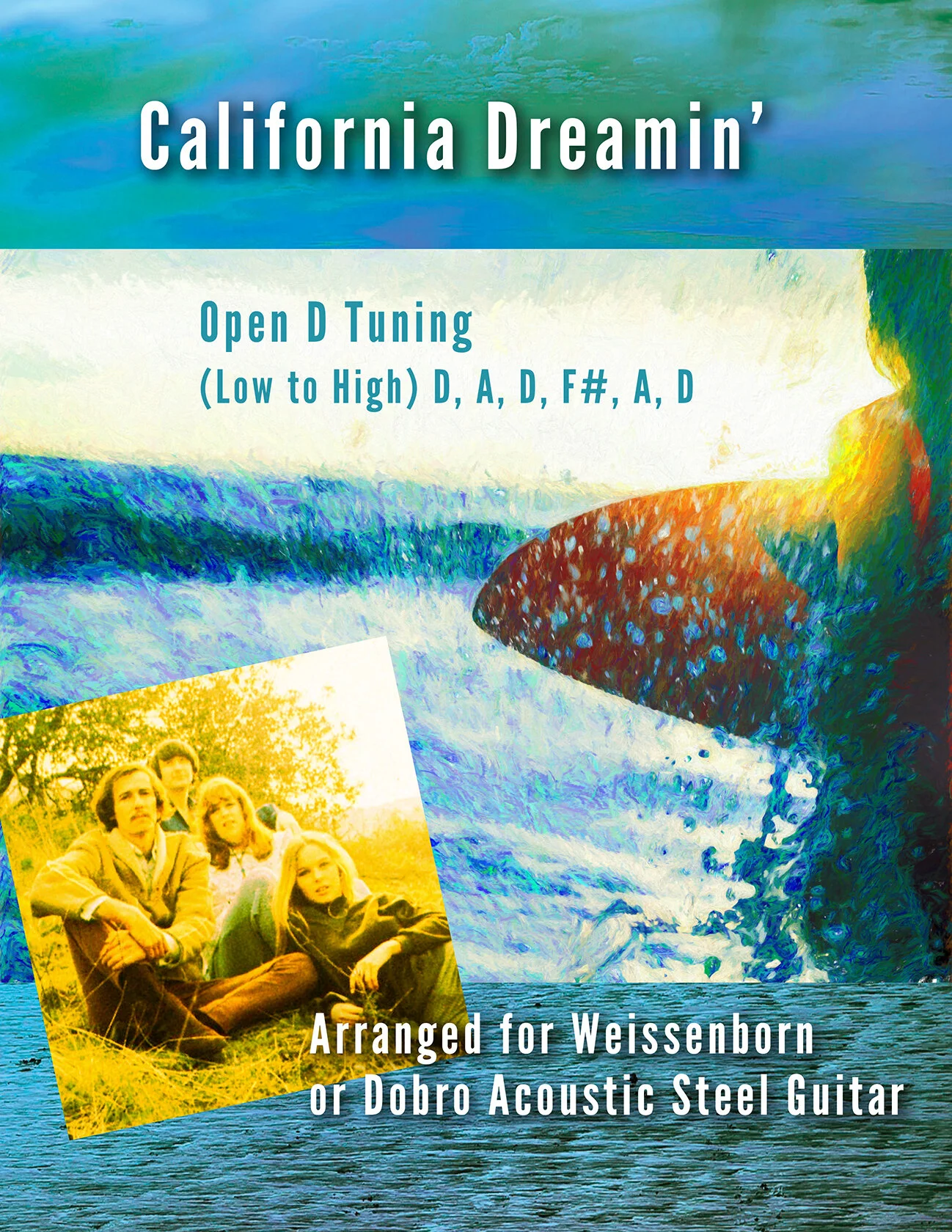CALIFORNIA DREAMIN' - OPEN D WEISSENBORN OR DOBRO (PDF Digital